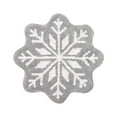 thumbnail image 3 of Xuniizn Christmas Rug Outdoor Christmas DoorMat, 100%Polyester Christmas Door Mat, Red & White Snowflake Christmas Rugs for Living Room, 24x24" Christmas Mat Holiday Collection Front Porch Entryway, 3 of 7