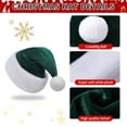 thumbnail image 3 of Unisex Adults Kids Velvet Comfort Santa Hat for Christmas New Year Festive Holiday Party Supplies, 3 of 6