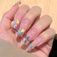 thumbnail image 1 of Uñas postizas largas, puntas de ataúd acrílico, prensa sobre uñas, ataúd, cubierta completa, uñas postizas para mujeres y niñas, 24 Uds., 1 of 5