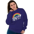 thumbnail image 4 of Cute But Crazy Sarcastic Funny Gym Women Plus Size Sweatshirt Brisco Brands 4X, 4 of 6