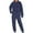 Navy, variant on Womens Sets 2 Piece Outfits,Women's Color Loose Casual Two-piece Sets Long Sleeve Shirt Blouse and Pants Set with Pocket