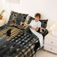 thumbnail image 3 of Manfei Wild Wolf Queen Sheets,Dark Woodland Queen Sheet Sets,Green,4pcs,1 Flat Sheet, 1 Fitted Sheet and 2 Pillowcases, 3 of 6