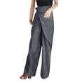 thumbnail image 3 of MAWCLOS Ladies Loose Fit High Waist Loungewear Summer Striped Bottoms Grey 5xl, 3 of 4