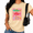 Apricot, variant on White Women's Casual Beach Lady Preppy Leopard Tropical Fish Graphic Short Sleeve T-Shirt Tops