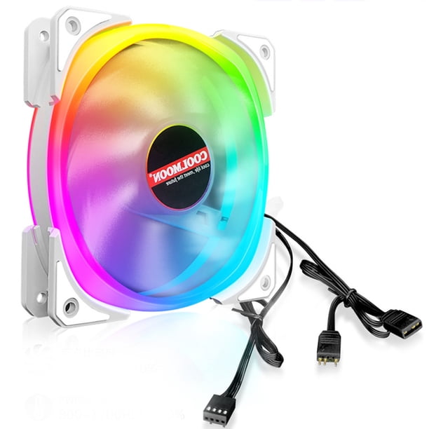Coolmoon CPU ventilador de refrigeración chasis ARGB PWM enfriador PC de escritorio 120mm silencioso radiador 12V accesorio de refrigeración kenally EL005052-00B