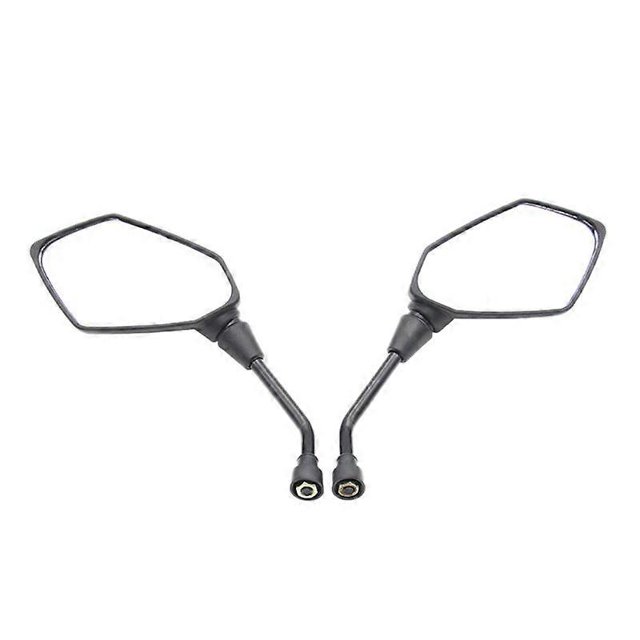 Universal 2Pcs Motorcycle Big Size Rear Mirror Black Motorcycle Motorbike Chrome Scooter Rearview R