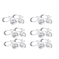 thumbnail image 5 of jiaroswwei 12Pcs/Set Bathroom Bling Round Acrylic Rhinestone Decorative Shower Curtain Hook, 5 of 5