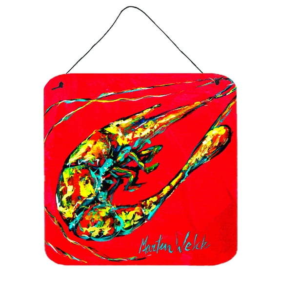 Carolines Treasures MW1023DS66 Shrimp Day Dream Wall or Door Hanging Prints 6x6 multicolor