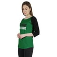 thumbnail image 4 of Inkmeso Women Raglan 3/4th Sleeve Tshirt&nbsp;Happy Motivational&nbsp;Quote Nothing Graphic Jersey Top, 4 of 9