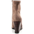 thumbnail image 3 of Journee Collection Womens Hepburn Faux Suede Ankle Wedge Boots, 3 of 3