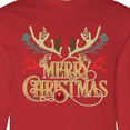 thumbnail image 4 of Inktastic Reindeer Christmas Long Sleeve T-Shirt, 4 of 5