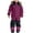 Purple 02, variant on Kid's Snowsuits Boys Girls Ski Suits Hooded Jackets Waterproof Windproof Snowboarding Jumpsuit Skiwear, 4-5 Years Dark Gray 01