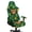 Shamrock Highland Cow Print Green, variant on SCRAWLGOD St. Patrick's Day Shamrock Highland Cow Print Green Set of 4 Gaming Chair Covers Slipcovers, Stretchable Breathable Computer Reclining Gaming Chair Seat Cover with Armrest Covers