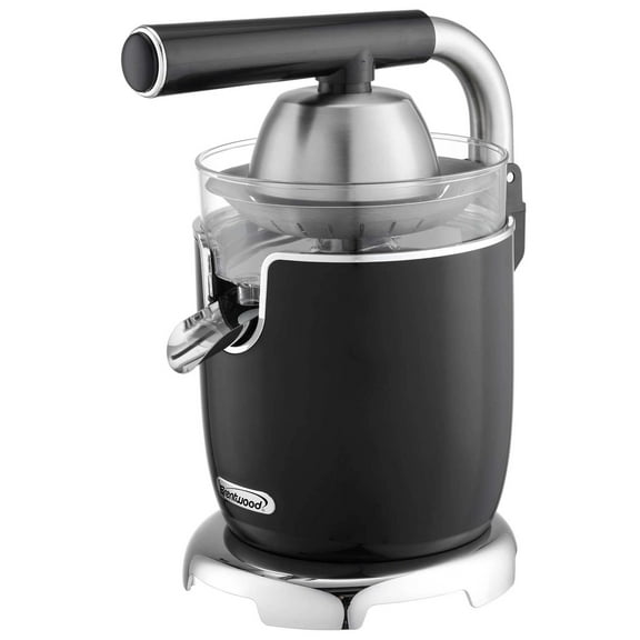Brentwood 200-Watt Electric Citrus Juicer with Stainless Steel Lever, Black, J-28BK