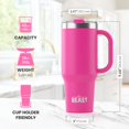 thumbnail image 3 of Cupcake de acero inoxidable Tumbler Greens Steel Beast de 1250 ml, color rosa, 3 of 5