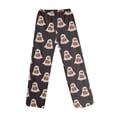 thumbnail image 4 of Fabrcox Women's Pajama Bottoms Flannel Halloween Pumpkin Ghost Print Sleep Pants Women Fall Winter Warm Plush Thermal Soft Women Lounge Pants Black S, 4 of 8
