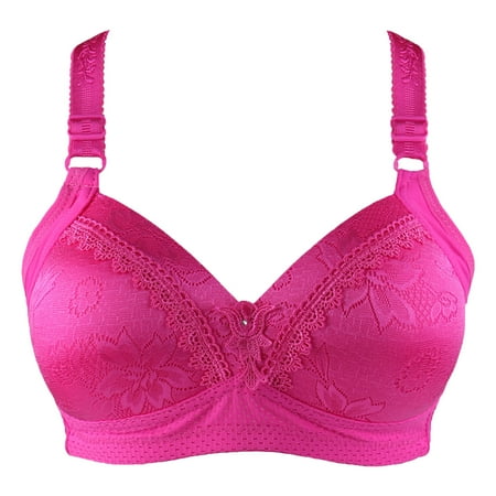 

NEGJ Women Fashion Printed Bra Wire Free Underwear One-Piece Bra Everyday Underwear