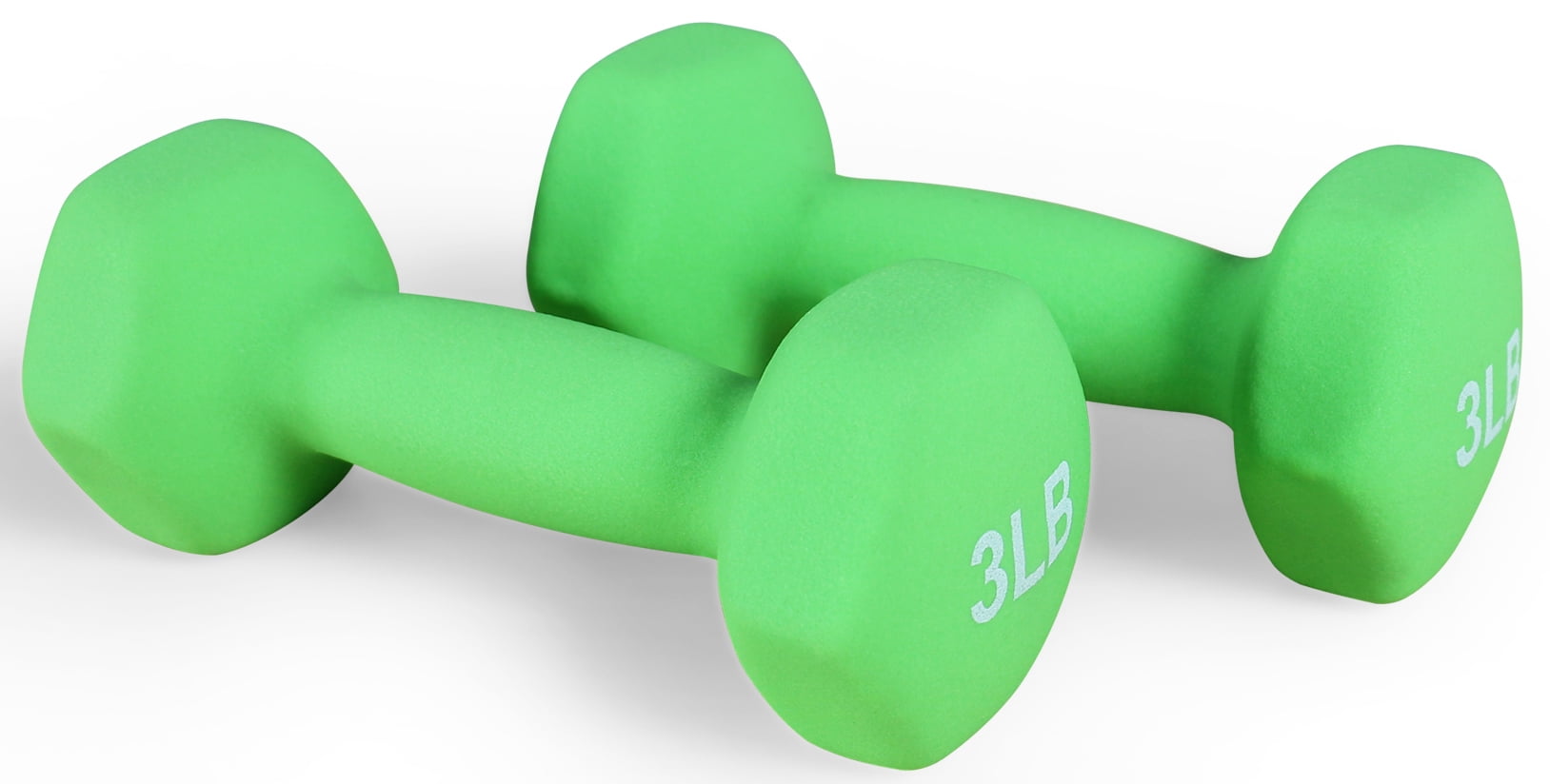 BalanceFrom All Purpose Neoprene Coated Dumbbells, 3 lb, Pair