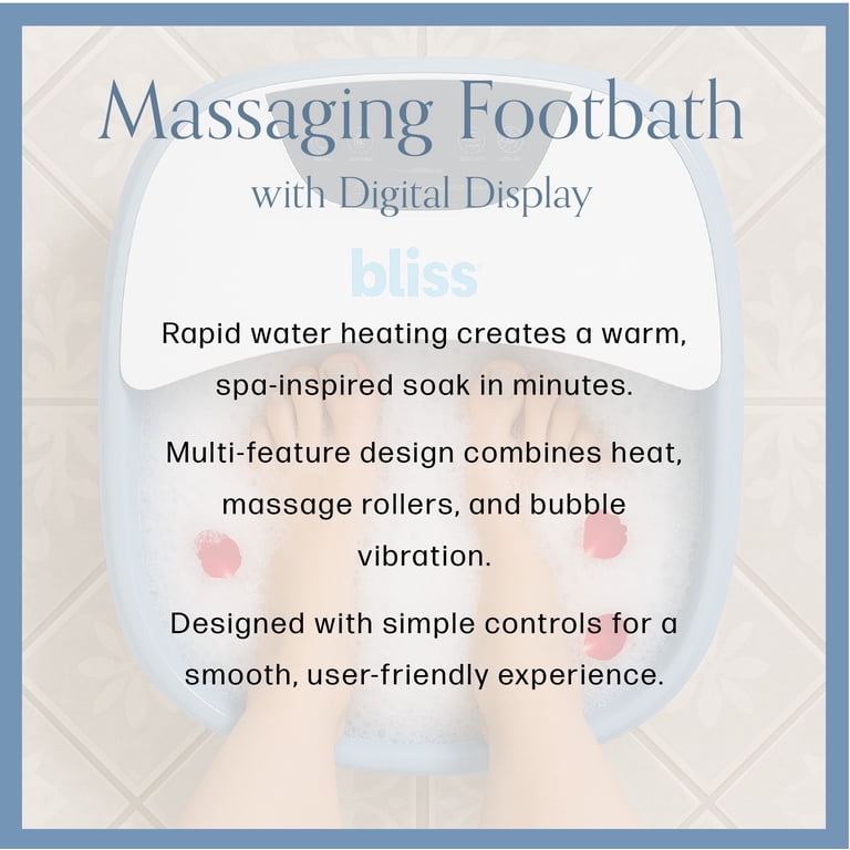Bliss Massaging Foot Bath with Heat & Bubble Massage photo 7