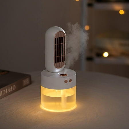 

Wiueurtly Personal Cooling Mist w/ Night Light-Humidifier- Mini USB Misting Water Spray