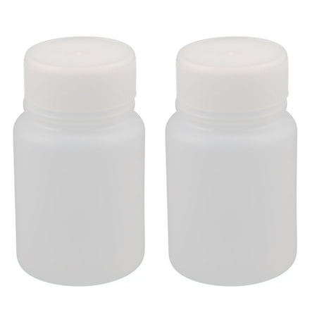 Mouth Environmental Sample Bottle - Uxcell 2pcs 30ml Wide Mouth Laboratory Reagent Bottle Sample Thicken Bottle White