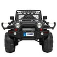 thumbnail image 2 of UBesGoo 12V Kids Battery Powered Electric Rugged 4-Wheeler Ride-On Car with LED Headlights, Music, Remote Control - Black, 2 of 13