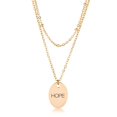 thumbnail image 1 of J Goodin N01365GV-V02 18k Gold Plated Double Chain Hope Necklace, 1 of 1