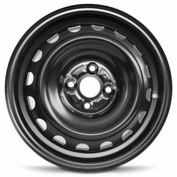 For 2012-2019 Toyota Prius C 15 Inch Painted Black Rim - OE Direct Replacement - Road Ready Car Wheel