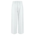 thumbnail image 7 of Slacks for Women Elastic High Waist Wide Straight Leg Loose Fit Business Casual Work Pants with Pockets, 7 of 7