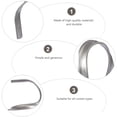 thumbnail image 6 of DINHEAROM U-Shaped Curtain Hooks Grey Aluminum Alloy 2Pcs 4.3x4.1in, 6 of 8