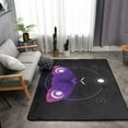 thumbnail image 4 of DouZhe Purple Moth Sun Crescent Moon Pattern Area Rugs Non-Slip Machine Washable Floor Mat, Style Carpet Doormat, 63x48 inches, 4 of 6
