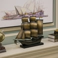 thumbnail image 3 of Nautical Home Decor Metal Sailboat Centerpiece Ship Decor Desktop Decoration, 3 of 9