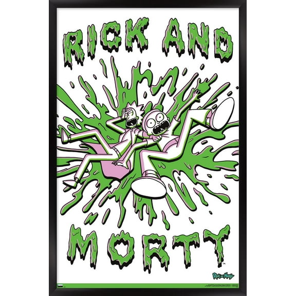 Rick And Morty - Acid Wall Poster, 22.375" x 34", Framed