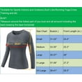 thumbnail image 3 of Women's 3 Pack Compression Shirts Long Sleeve Yoga Athletic Running T Shirt, 3 of 7