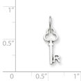 thumbnail image 2 of Charme Clé en Or Blanc 14K, 2 of 2