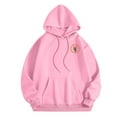 thumbnail image 4 of WEAIXIMIUNG Sweatshirts Grande Taille pour Femmes 3X Carcos Décontracté Col Rond Poche Imprimé Lettres Anglaises Hoodie, 4 of 5