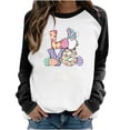 thumbnail image 1 of DPTALR Pâques Femmes Occasionnels Manches Longues Imprimés Sweat-Shirts Tops, 1 of 9