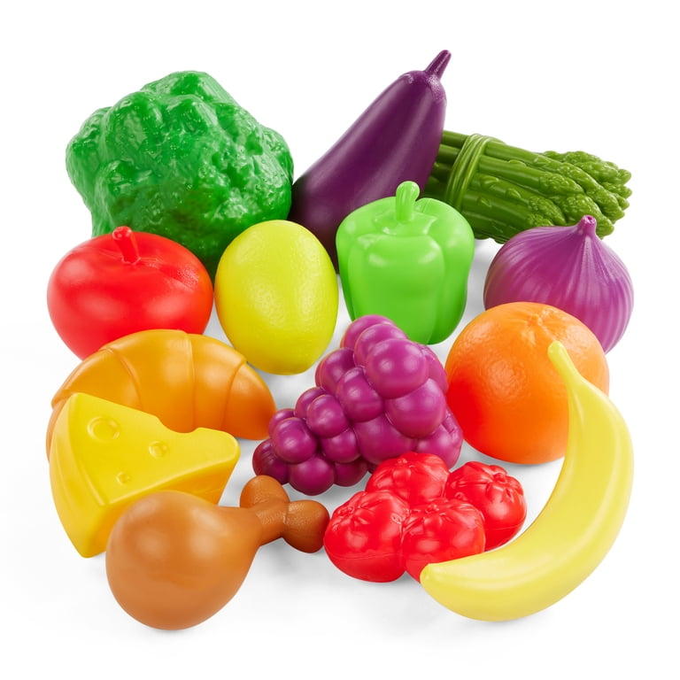 Battat Shop n' Stroll Shopping Cart with 15 Play Food Pieces photo 7