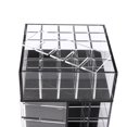 thumbnail image 3 of Organizador Del Soporte Del Lápiz Labial Del Lápiz Labial de Acrílico de Rotación de 360 ​​grados - Negro, 22.2x12x12 cm Salvador Torre de lápiz labial, 3 of 7
