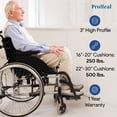 thumbnail image 6 of Proheal 3" Coccyx Foam Wheelchair Seat Cushion - 18"x18" - Tailbone and Lower Back Support, 6 of 6