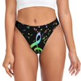 thumbnail image 1 of Kdxio String Sans Couture à Motif Notes de Musique pour Femmes - String Taille Basse Invisible Extensible Culottes Respirantes pour Femmes - Très Grand, 1 of 6