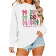 thumbnail image 6 of Neewe Christmas Sweatshirt for Women Crewneck Lightweight Long Sleeve Shirt Xmas Holiday Party Pullover Sweater Tops, 6 of 8