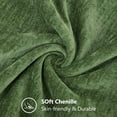 thumbnail image 2 of decorUhome 16x16 Set of 2 Throw Pillow Covers, Decorative Soft Chenille Pillow Covers for Couch, Moss Green, 2 of 9