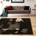 thumbnail image 2 of Masters Museum Black Area Rug 5x76 Polypropylene Abstract Design Floor Covering, 2 of 5