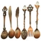 thumbnail image 1 of Cucharas Retro Billuyoard Vajilla Vintage ecológica tallada en bronce 11-12cm, 1 of 6