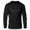 Black on Black, variant on GYMISH LIFT O'Clock Lightweight Long Sleeve Hooded T-Shirt for Men – Funny Gym Hoodie, Workout Shirt for Lifters & Fitness Enthusiasts