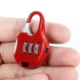 thumbnail image 5 of 10pcs Colorful Password Padlock Security Combination Lock Coded Lock Metal Padlock, 5 of 5
