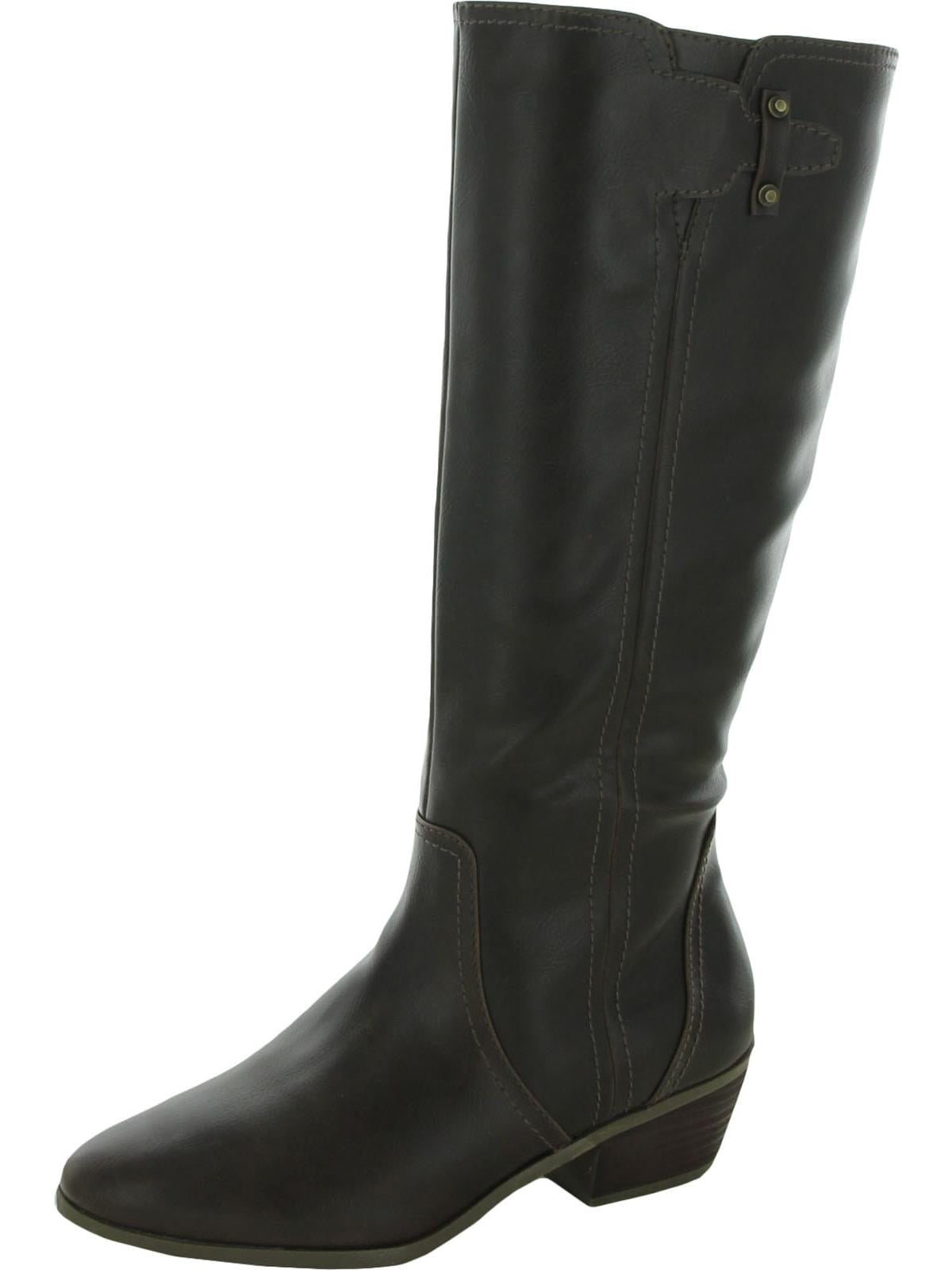 Dr. Scholl's Womens Brilliance Faux Leather Knee High Riding Boots ...