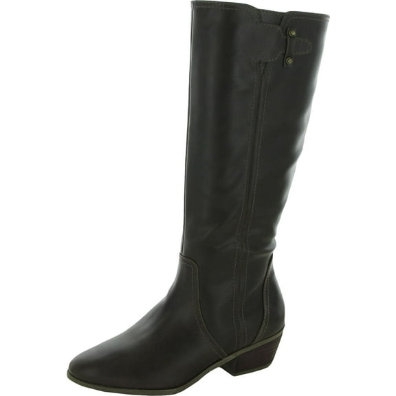 Dr. Scholl's Womens Brilliance Faux Leather Knee High Riding Boots