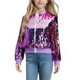 thumbnail image 2 of JIAYUE Jackets Coats For Girls Tie Dye Long Sleeve Hooded Zipper Windbreaker For Kids Cold Weather Soft Comfy Coat, 2 of 8